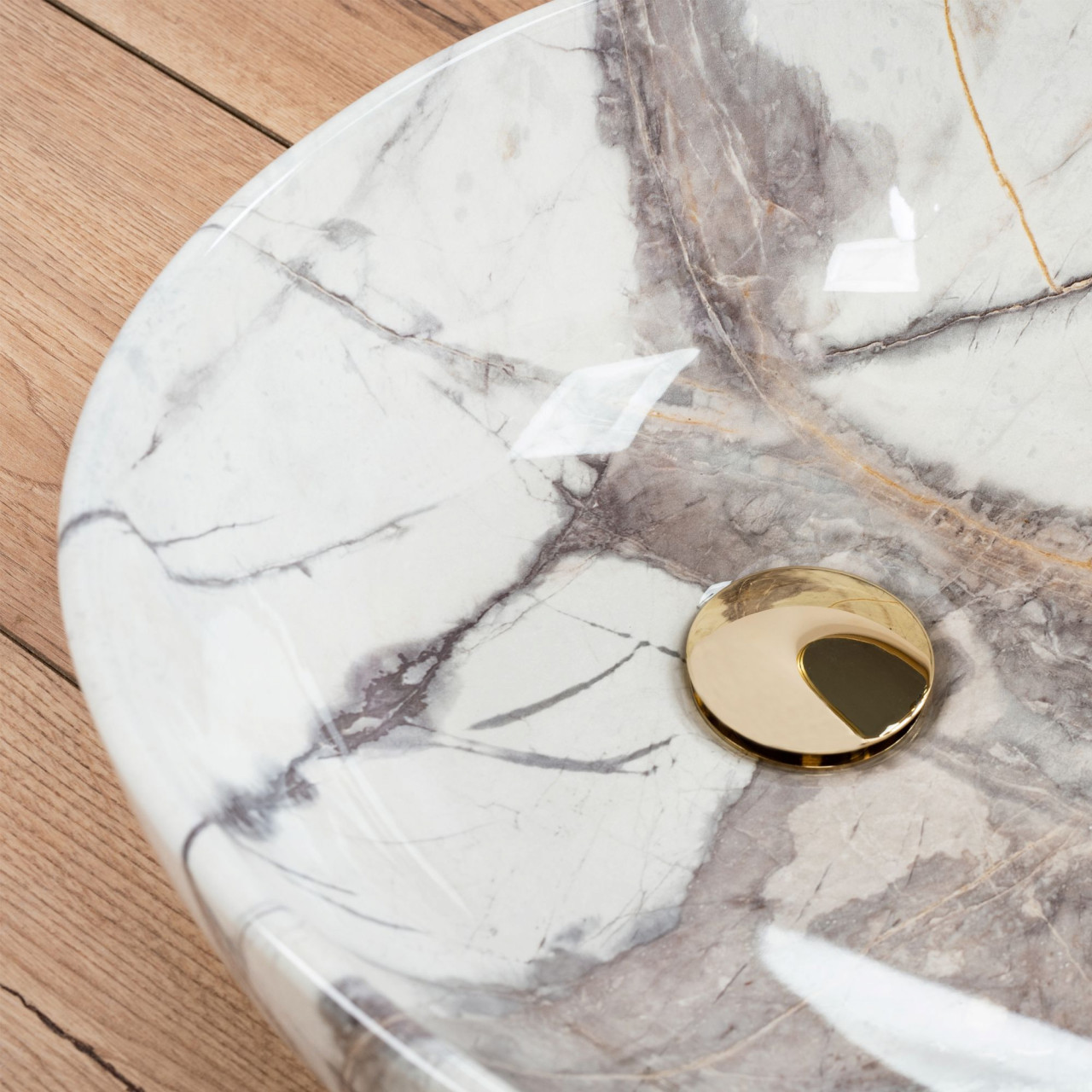 Poze Lavoar Greta Thunder Shiny L65,5 cm