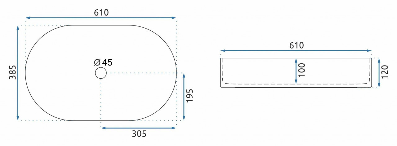 Poze Lavoar Nadia bej mat L61 cm