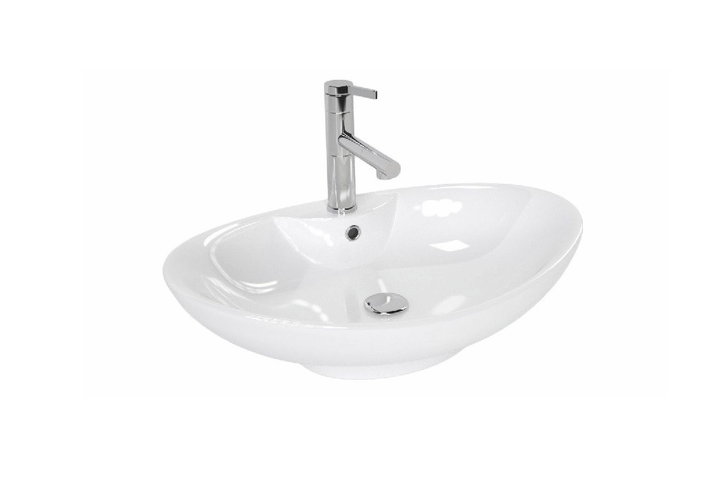 Poze Lavoar Rosa Alb ceramica sanitara - 66 cm