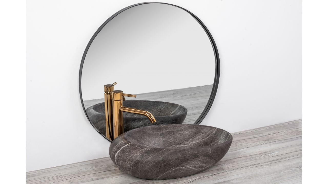 Poze Lavoar Roxy D Stone ceramica sanitara - 49 cm