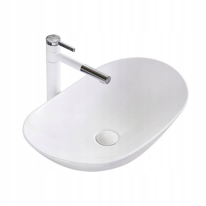 Poze Lavoar Royal alb ceramica sanitara - 62 cm