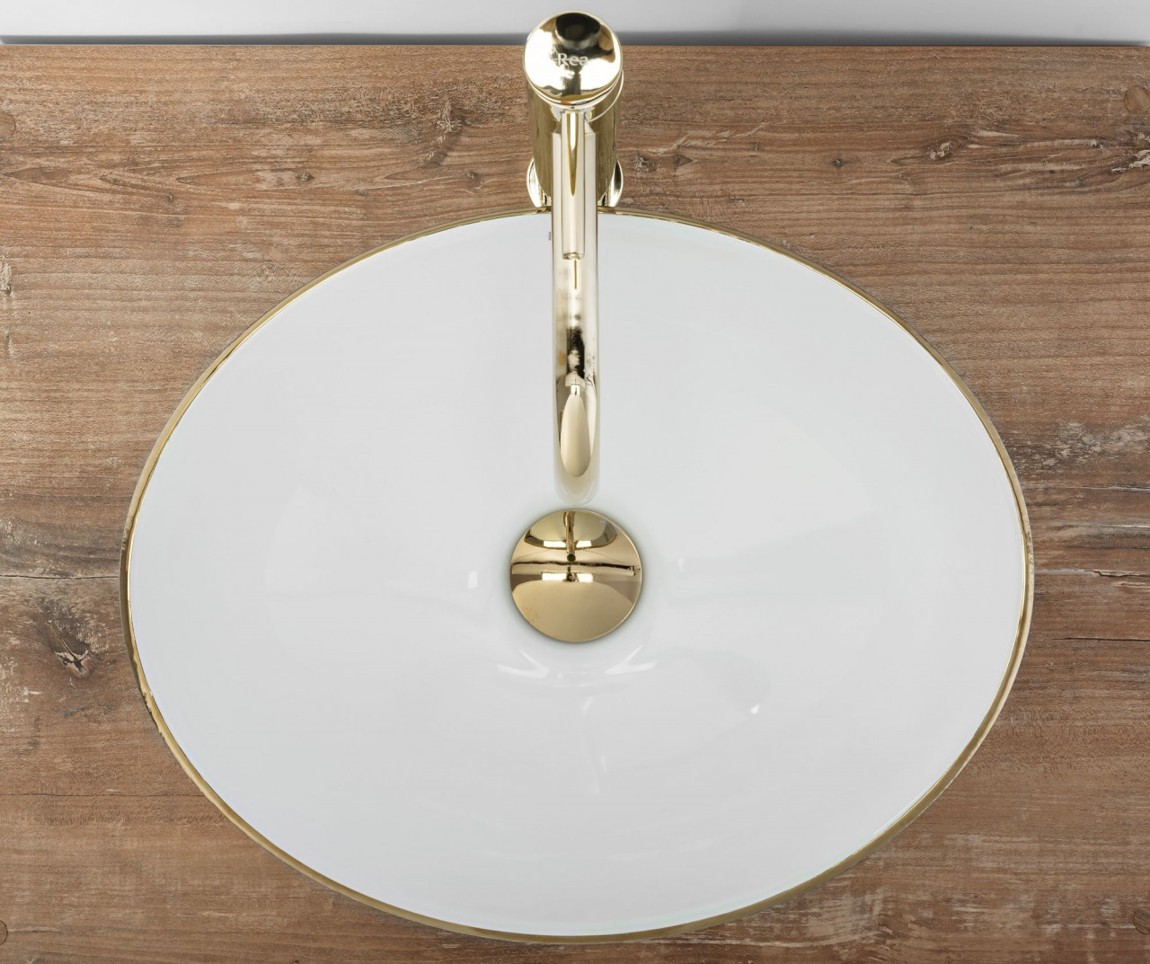 Poze Lavoar Sofia auriu periat L41 cm