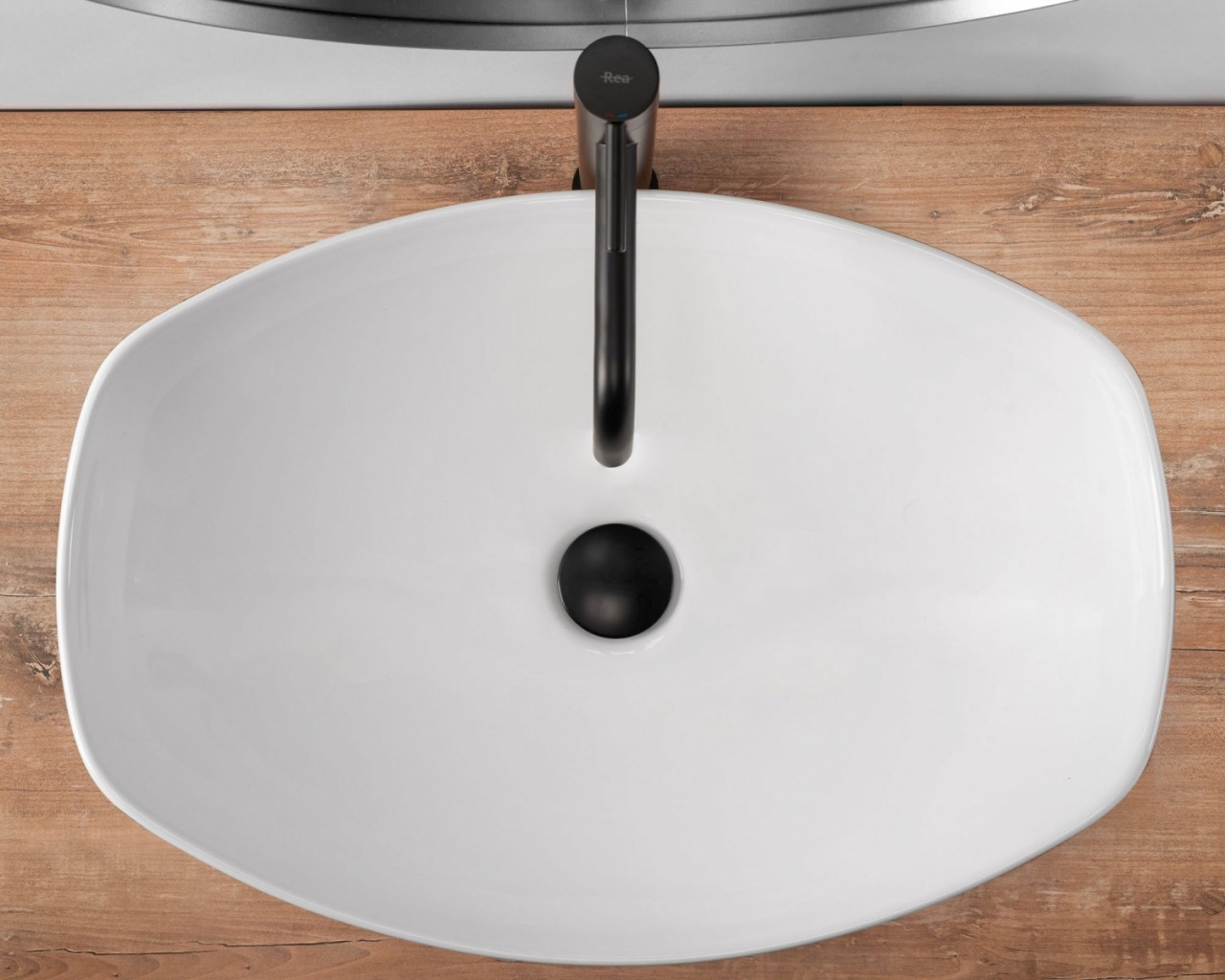Poze Lavoar Tango Alb ceramica sanitara - 57 cm