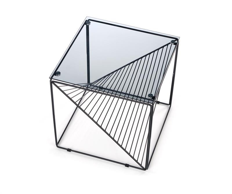 Poze Masa de cafea Pato - Sticla Fumurie/Negru