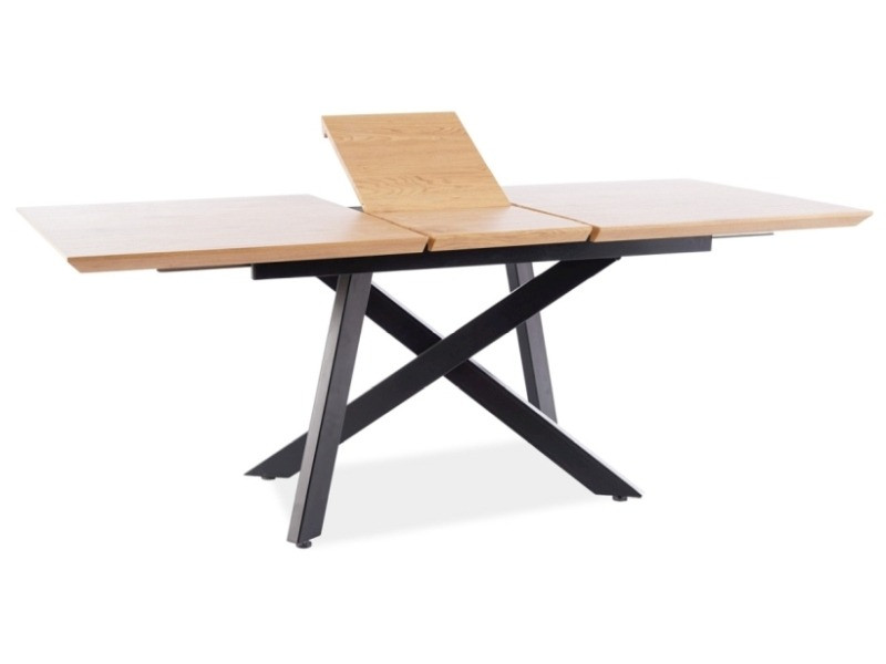 Poze Masa extensibila Capitol stejar/negru L160-200 cm