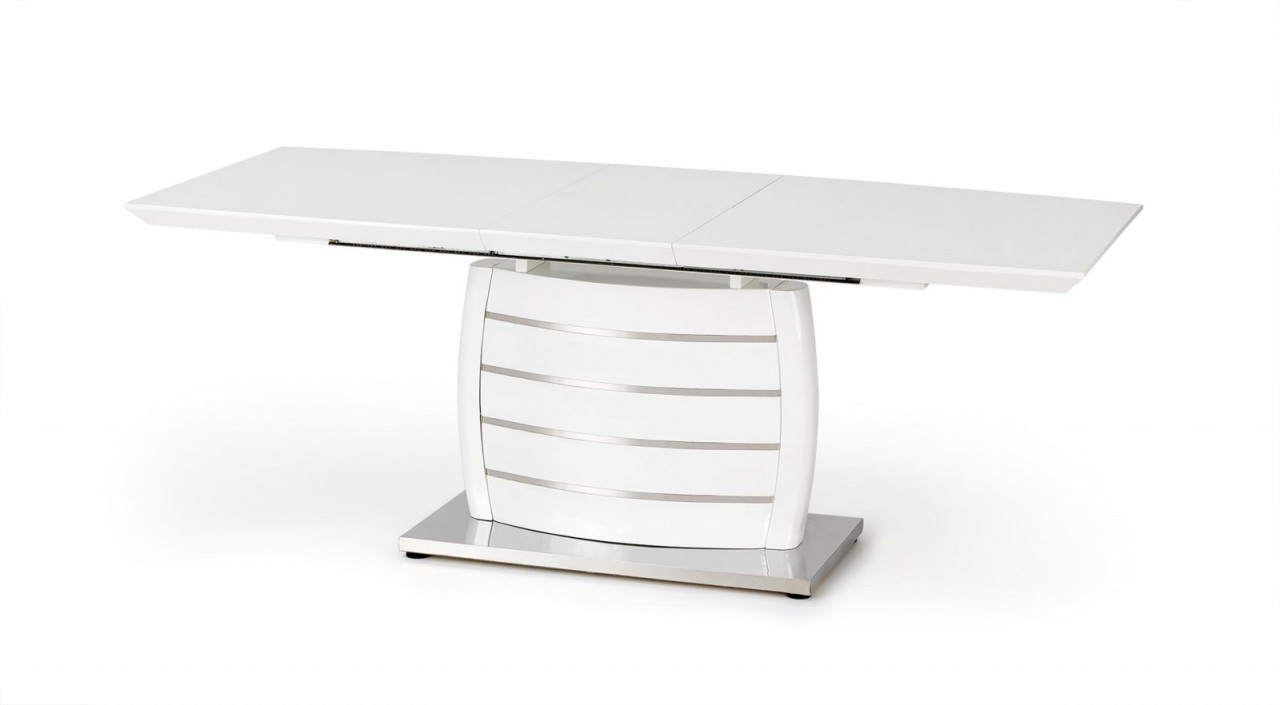 Poze Masa extensibila Onyx alba - L 160-200 x l 90 x h 76 cm
