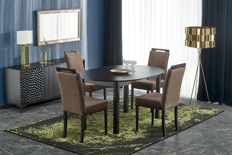 Masa extensibilă ringo negru/negru - l102-142xl102xh76 cm
