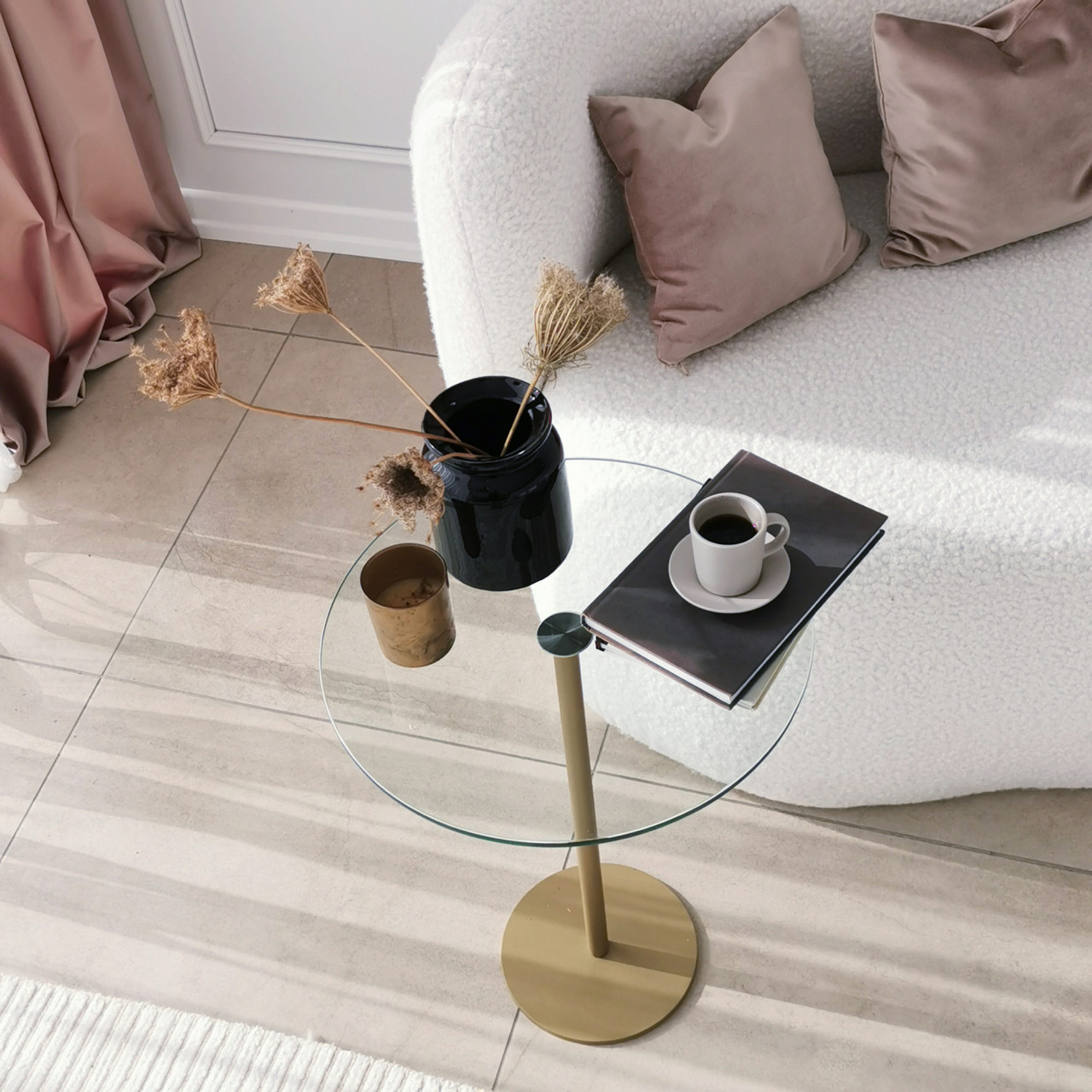Poze Masuta de cafea Social aurie
