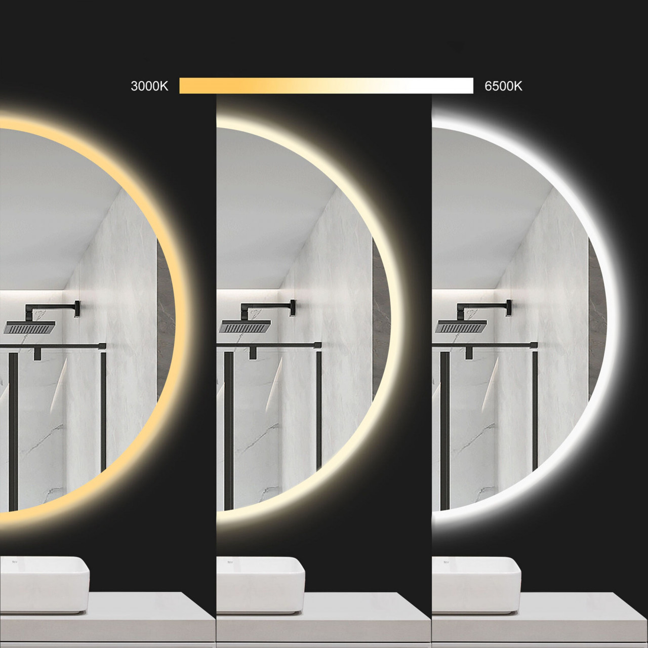 Poze Oglinda LED 90cm HZJ090