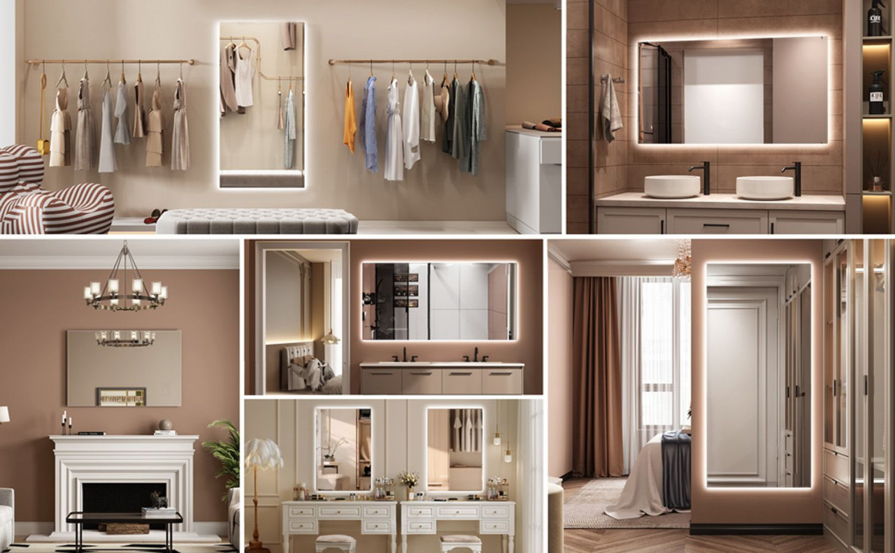 Poze Oglinda LED SQR 50x100cm