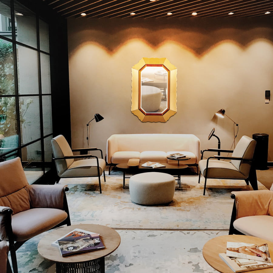 Poze Oglinda Mirano Gold – h90 cm