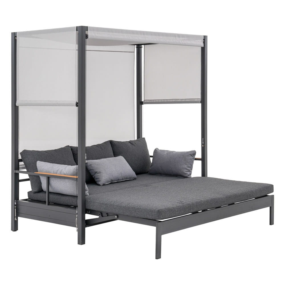 Poze Pat de gradina extensibil Duisburg antracit L196 cm