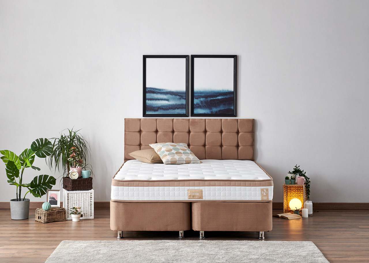 Poze Pat Latte TS maro deschis 160x200 cm