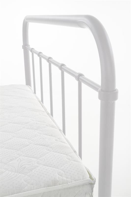 Poze Pat metalic Linda alb – 90 x 200 cm