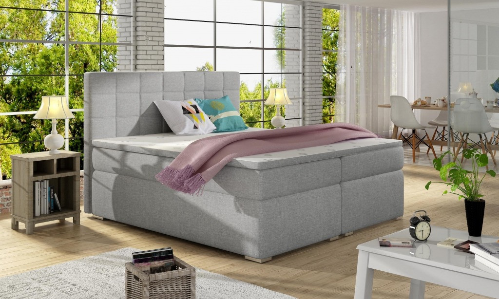 Poze Pat tapitat Alice – 140/200, L205 x l140 x h117cm