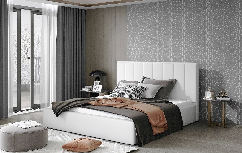 Poze Pat tapitat Audrey – 160/200, L223 x l160 x h93 cm