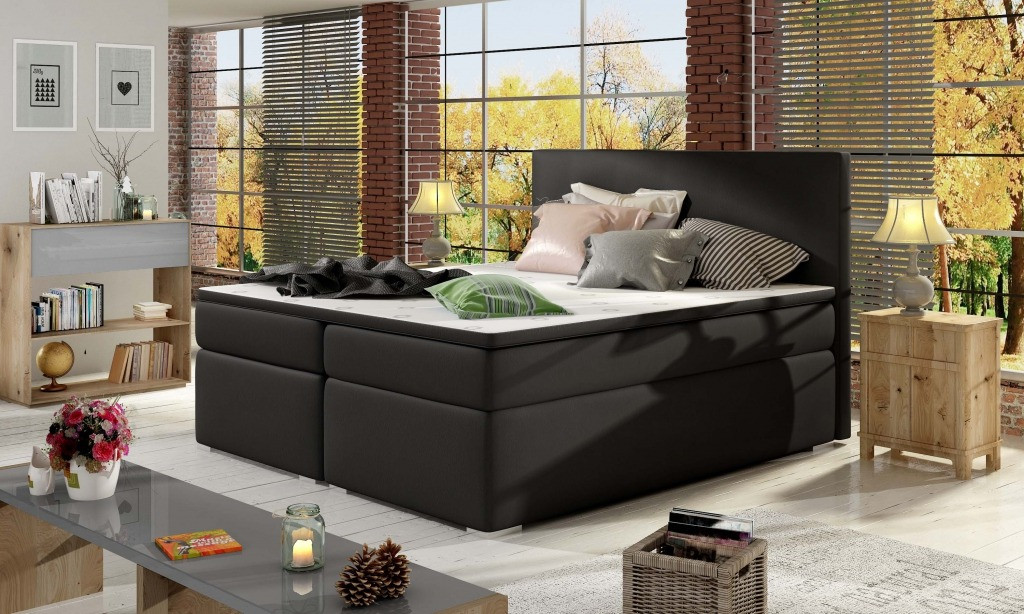 Poze Pat tapitat boxspring Divalo – 160/200 cm