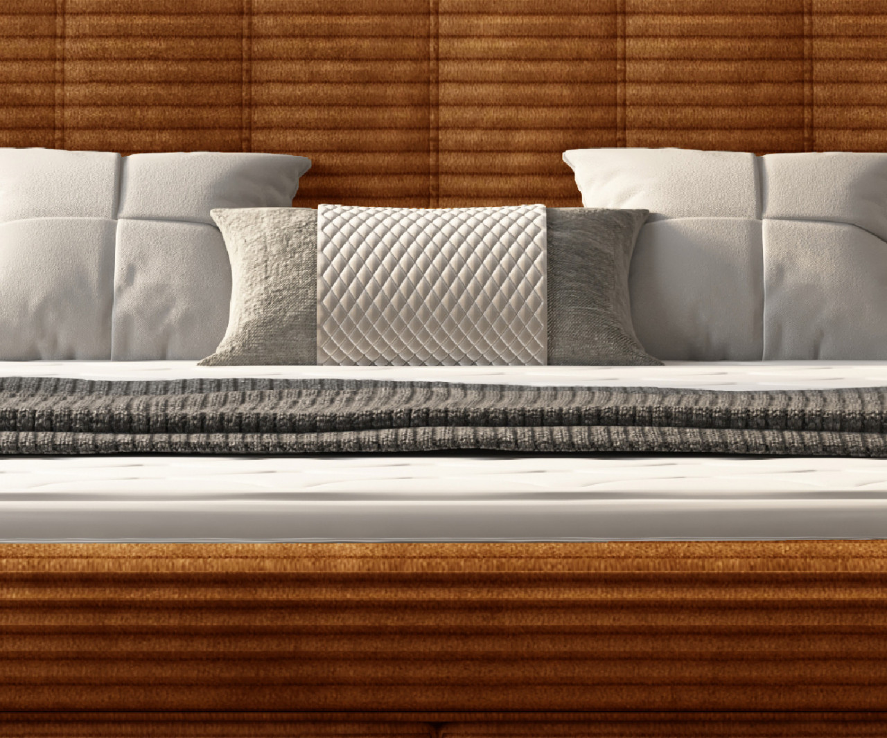 Poze Pat tapitat boxspring Lucy 160x200 cm
