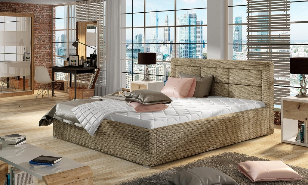 Poze Pat tapitat Rosano – 180/200, L223 x l180 x h93 cm
