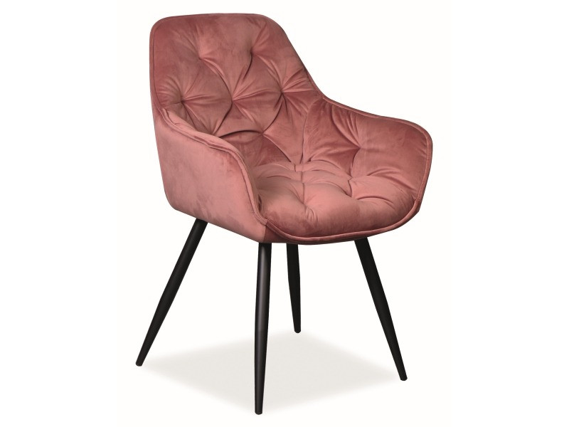 Poze Scaun Cherry velvet roz/negru Blu52