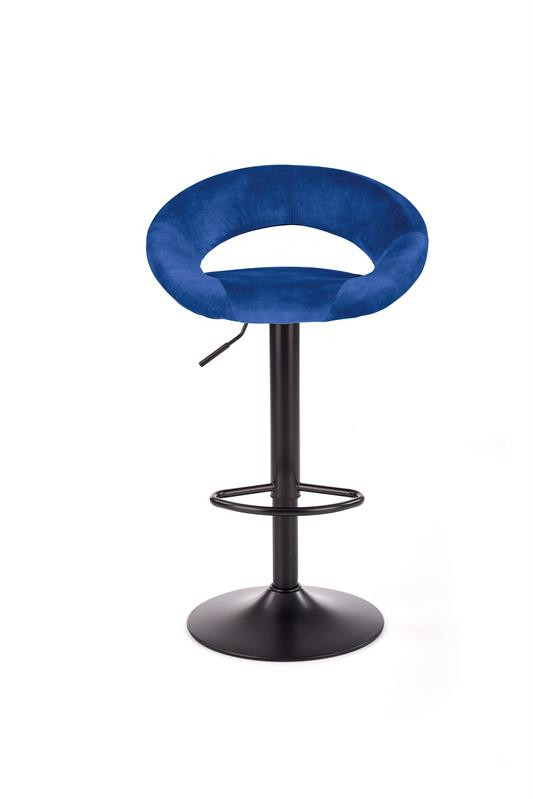 Poze Scaun de bar H-102 velvet bleumarin