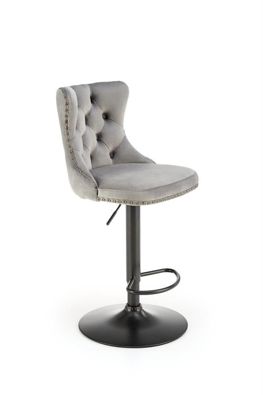 Scaun de bar h-117 velvet gri