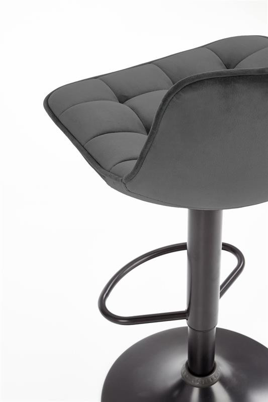 Poze Scaun de bar H-95 velvet gri