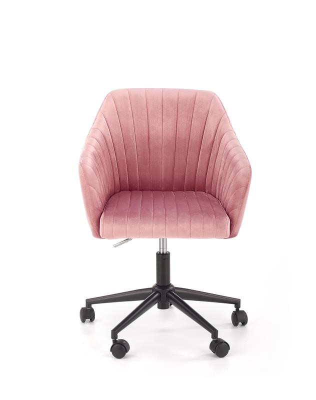 Poze Scaun de birou Fresco Velvet Roz – H89 cm