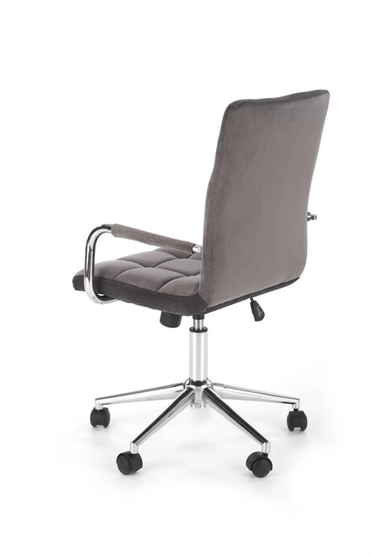 Poze Scaun de birou Gonzo 4 Velvet Gri – H105 cm