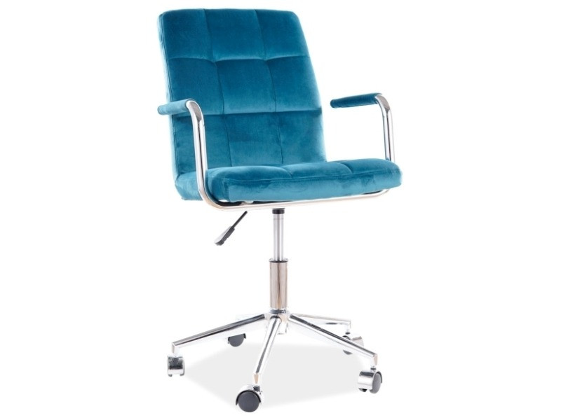 Poze Scaun de birou Q-022 velvet turcoaz Blu85