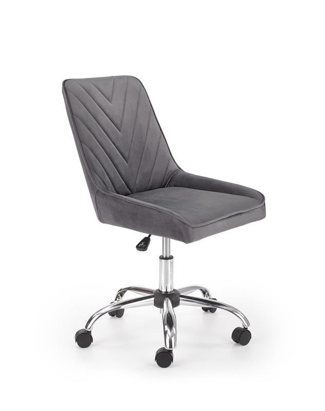 Poze Scaun de birou Rico Velvet gri – H91 cm
