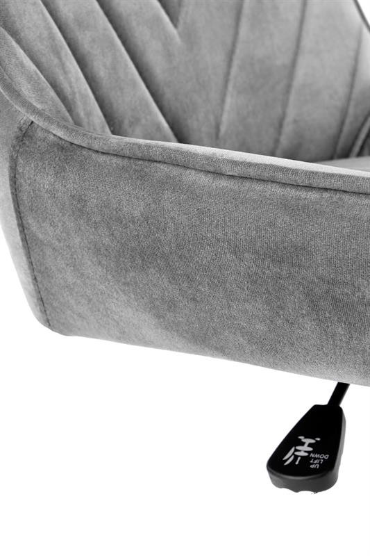 Poze Scaun de birou Rico Velvet gri – H91 cm