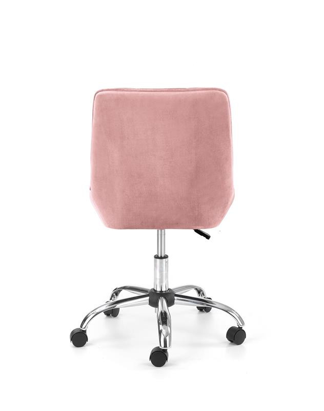 Poze Scaun de birou Rico Velvet roz – H91 cm