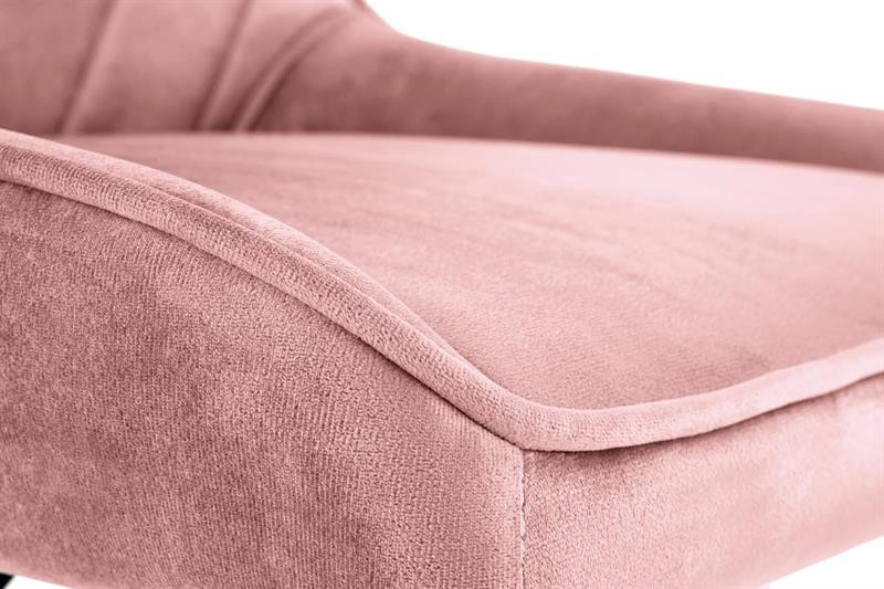 Poze Scaun de birou Rico Velvet roz – H91 cm
