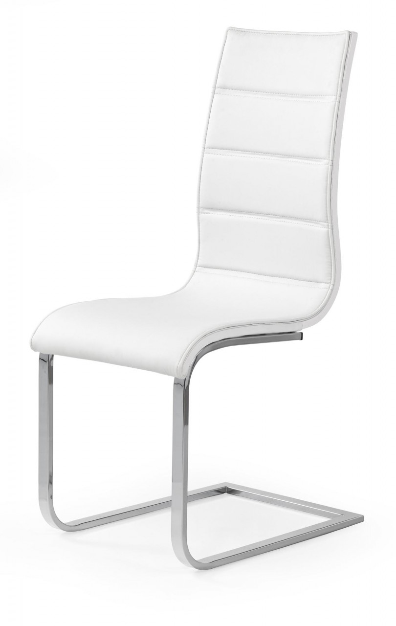Poze Scaun K104 piele ecologica alb