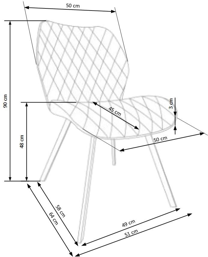 Poze Scaun K360 material gri