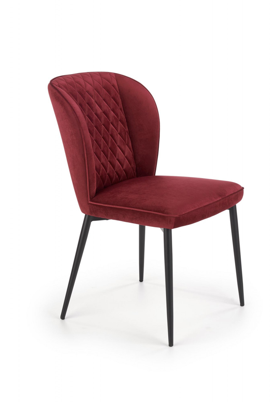 Scaun K399 velvet rosu inchis