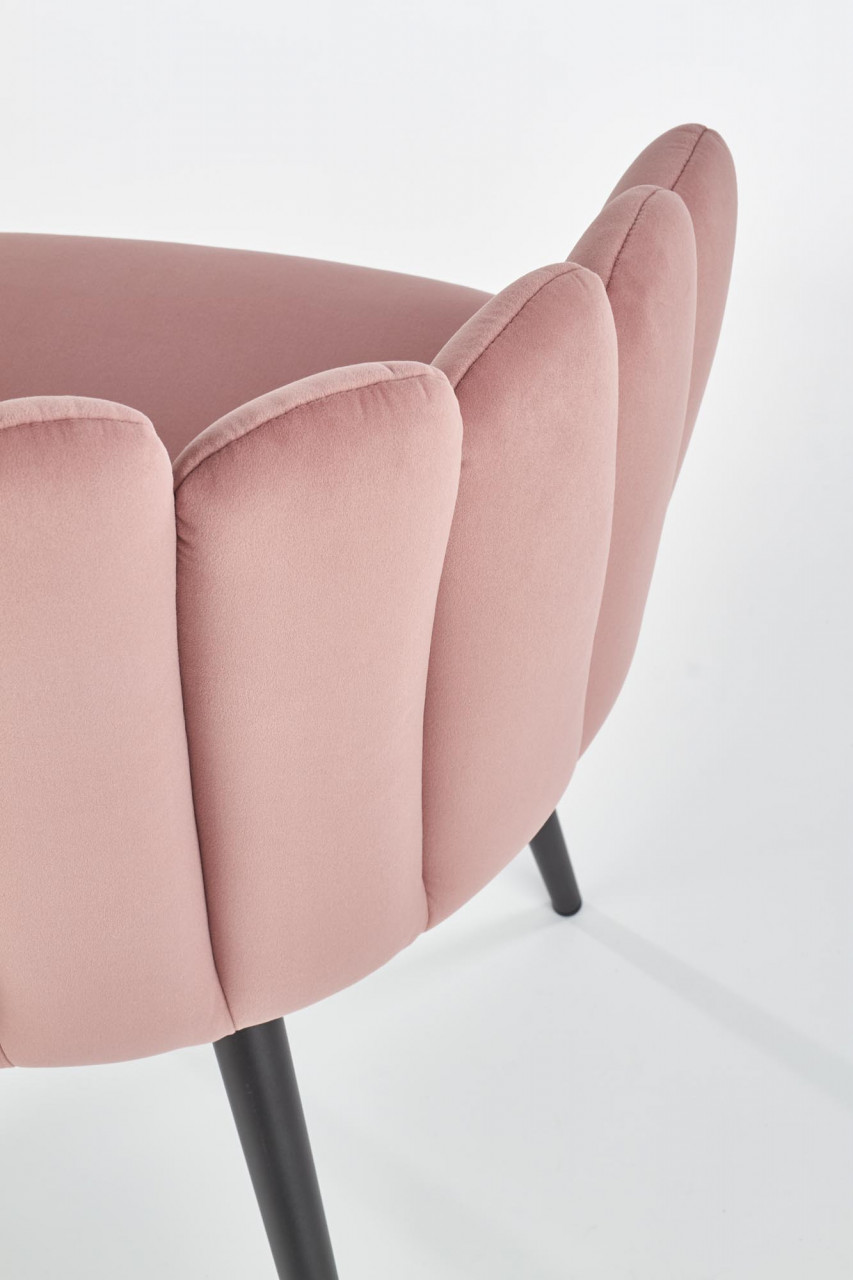 Poze Scaun K410 velvet roz