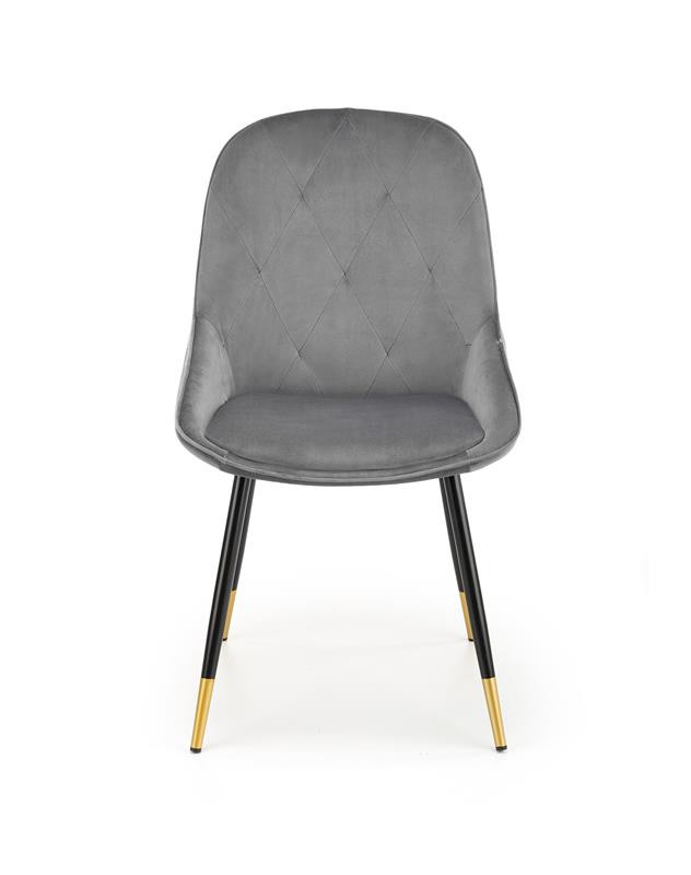 Poze Scaun K437 Velvet Gri – l49 x A55 x h88 cm