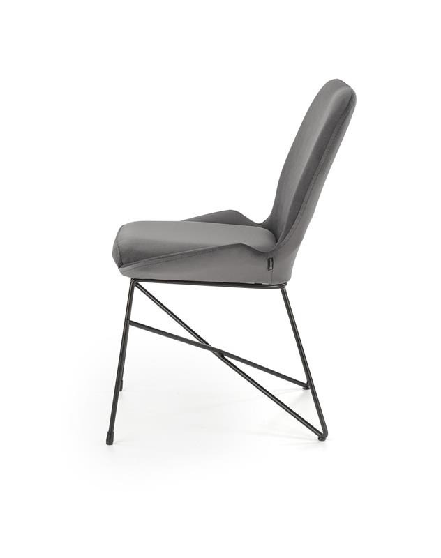 Poze Scaun K454 catifea gri – H83 cm