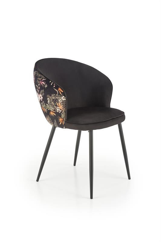 Poze Scaun K506 negru/floral