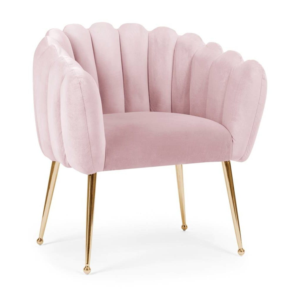Poze Scaun Lili roz/gold – H81 cm