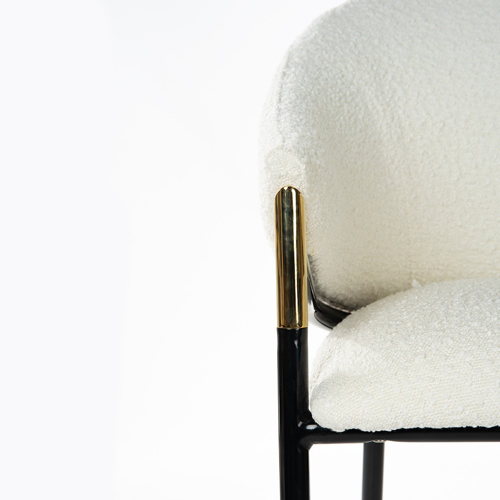 Poze Scaun plusat Fancy bej - H77 cm