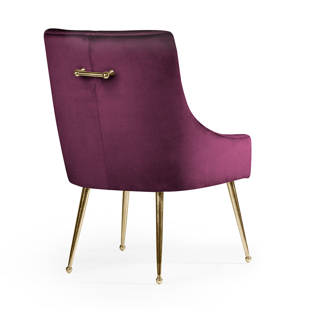 Poze Scaun Sizar burgundy/gold – H86 cm