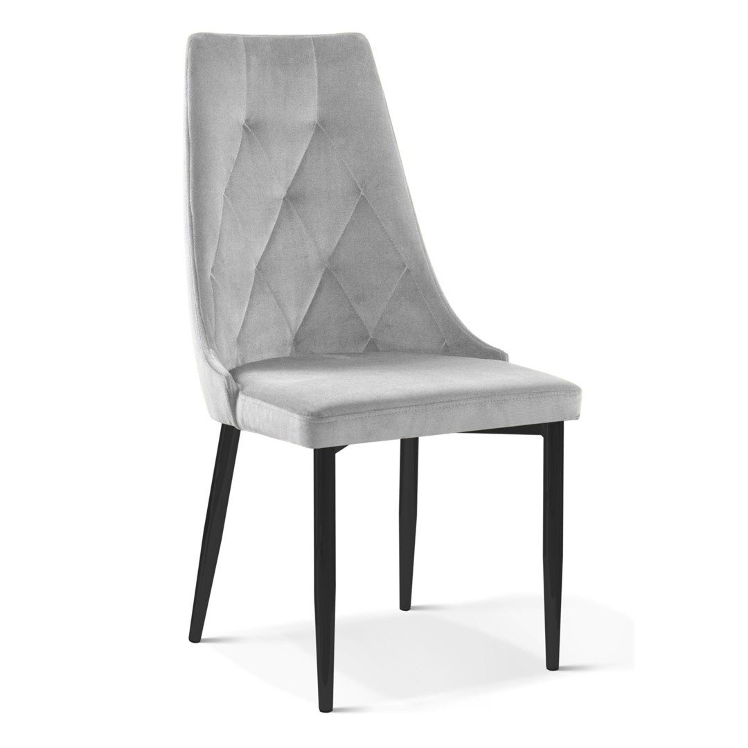 Poze Scaun tapitat Caren II picioare negre H91 cm