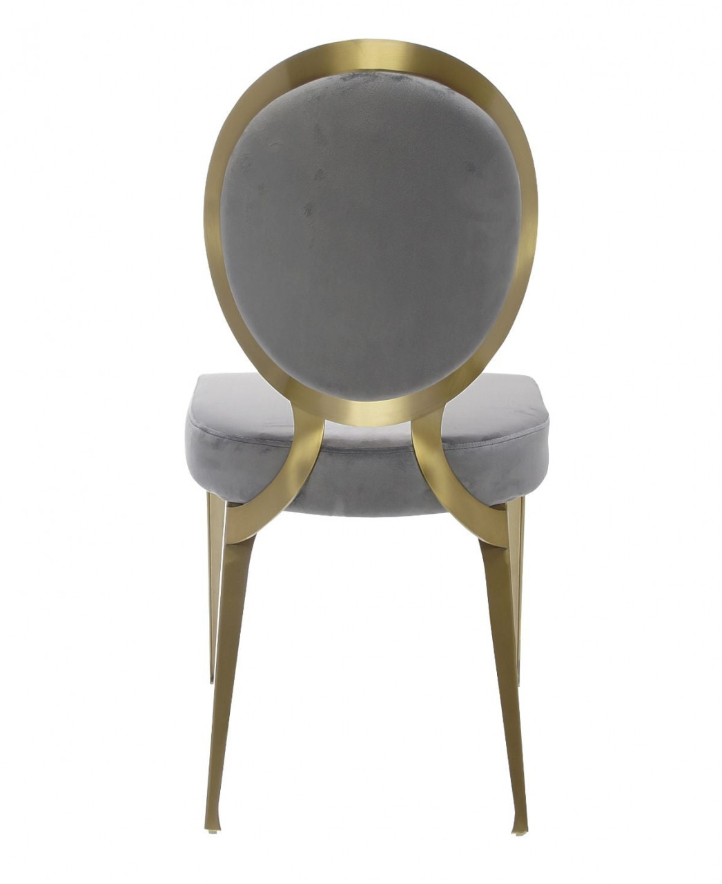 Poze Scaun tapitat Cassari gri/gold – H89 cm