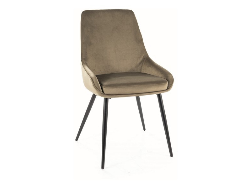 Poze Scaun tapitat Cobe velvet olive Blu77
