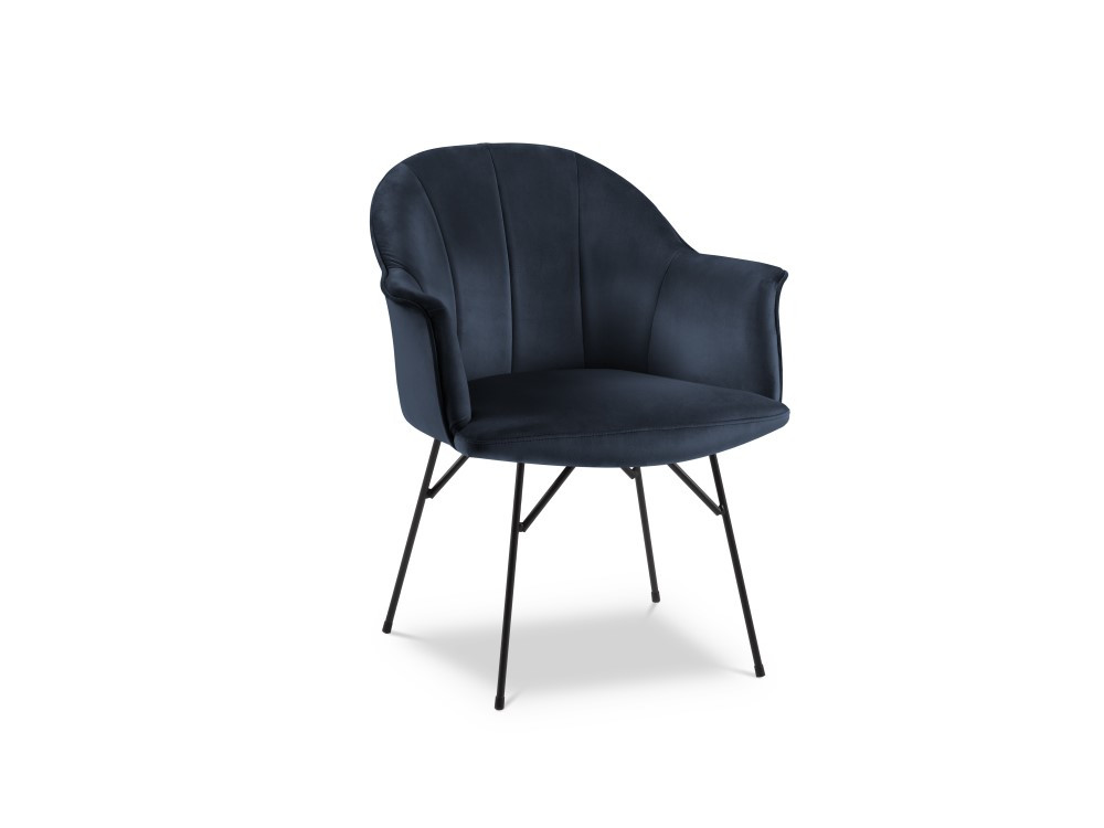 Poze Scaun tapitat cu catifea Albi - H82 cm