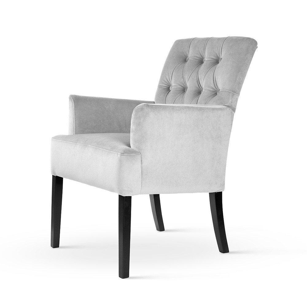 Poze Scaun tapitat Gala Glam cu cotiera H94 cm