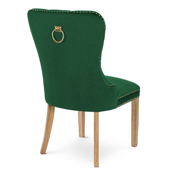 Poze Scaun tapitat Madame II Gold stejar-verde - H 101 cm